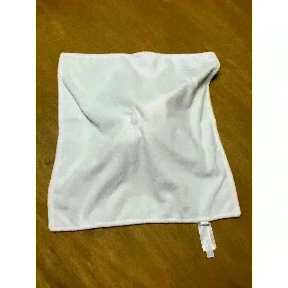 Caters Lovey Security Blanket White Lamb w Pacifier Holder